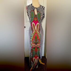 Vibrant Colorful  Maxi Dress